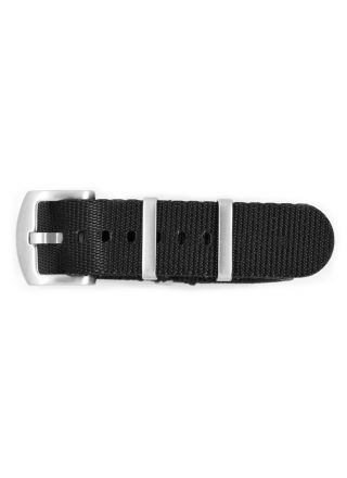 Svart Seatbelt nato-armband