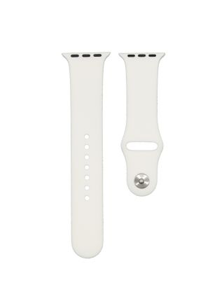 Apple Watch silikonarmband vit