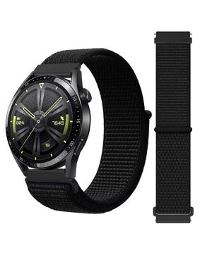 Tiera kardborreband Loop med Quick release bandstift Dark Black