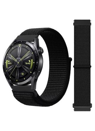 Tiera kardborreband Loop med Quick release bandstift Dark Black