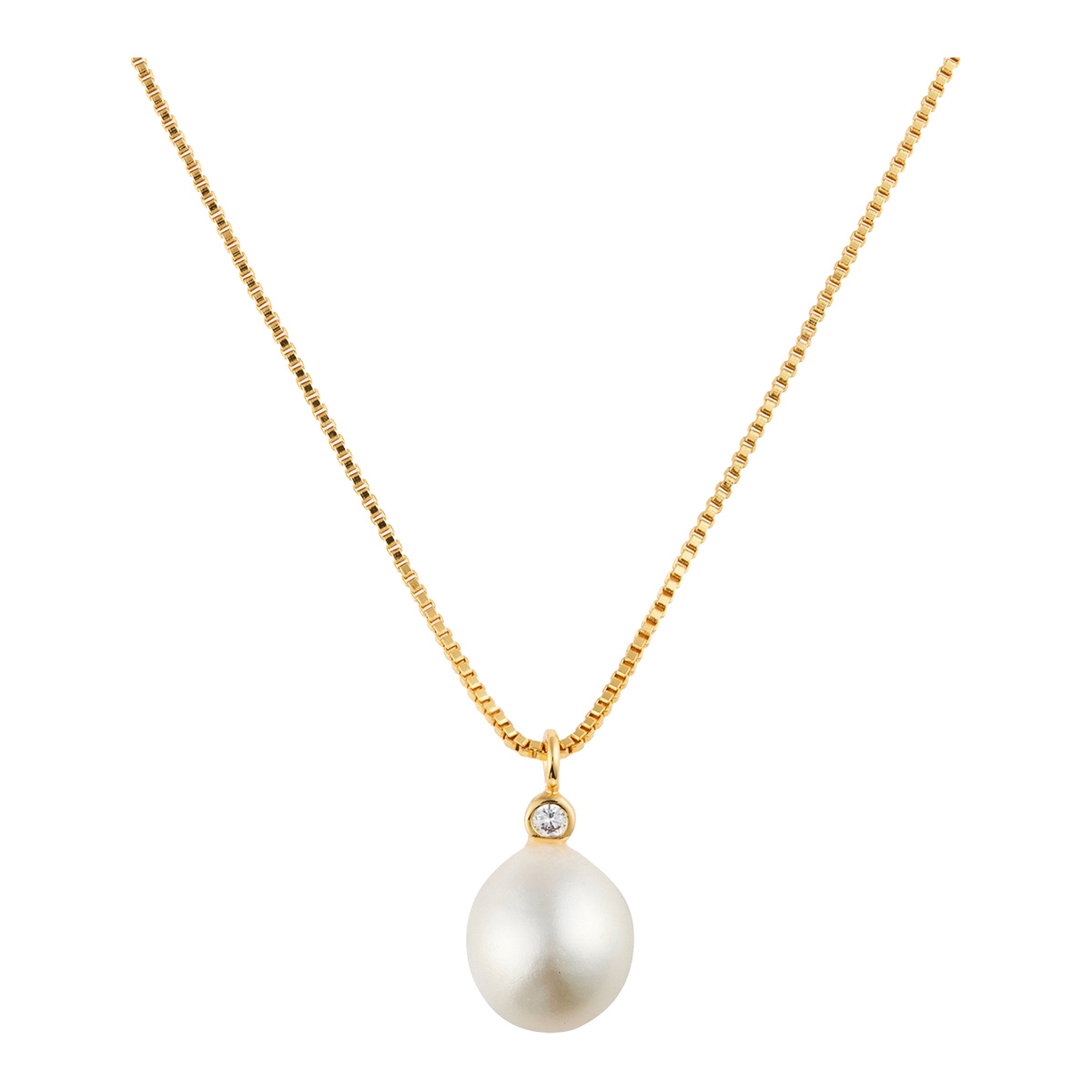 Sparv Day Pearl halsband förgyllt 3330101