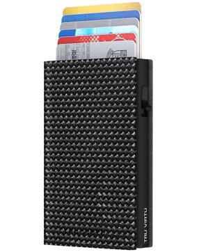 Tru Virtu Click & Slide Sleek Wallet Diagonal Carbon RFID