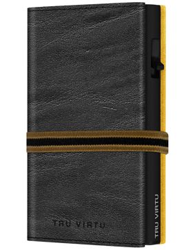 Tru Virtu Click & Slide Strap Cross Wallet Caramba Black RFID