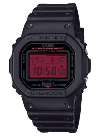Casio G-Shock Black and Bold Red DW-5600BBR-1ER