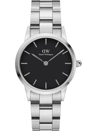 Daniel Wellington Iconic Link 28 Silver Black DW00100208