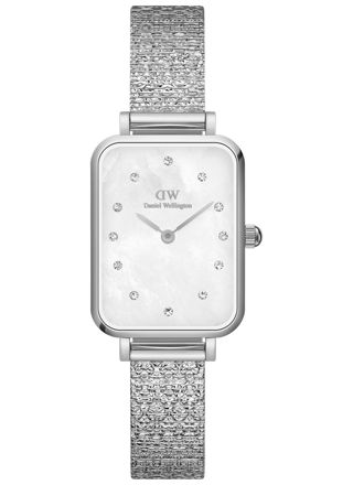 Daniel Wellington Quadro Pressed Piano Lumine Silver MOP White DW00100580