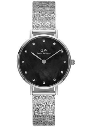 Daniel Wellington Petite 28 Pressed Piano Lumine Silver MOP Black DW00100593
