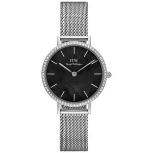 Daniel Wellington Petite 28 Stones Mesh Silver Black DW00100661 main product photo
