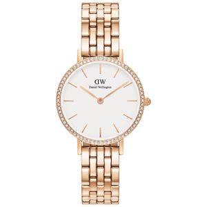 Daniel Wellington Petite 28 Stones 5-Link Rosegold White DW00100666 main product photo
