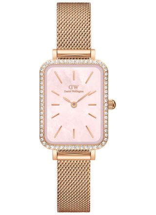 Daniel Wellington Quadro 20x26 Rosegold Mesh Pink DW00100669