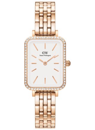 Daniel Wellington Quadro 20x26 Rosegold 5-Link White DW00100672