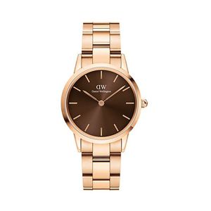 Daniel Wellington Iconic Link Amber 40 mm Roséguld DW00100459 main product photo