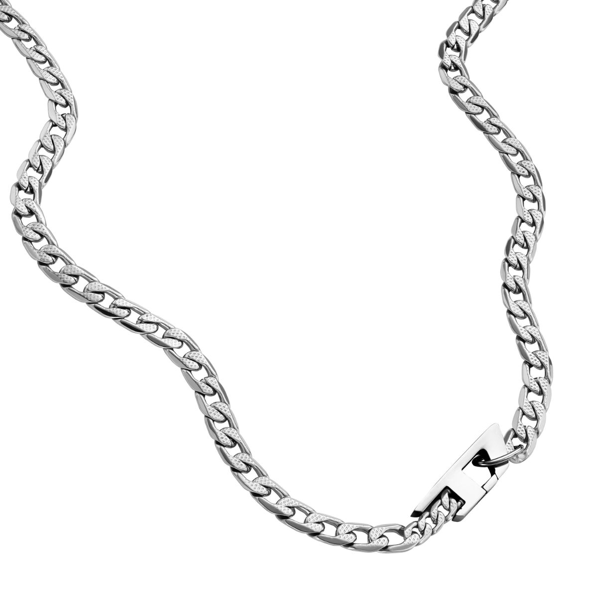 Diesel Steel silverfärgat pansarhalsband DX1497040