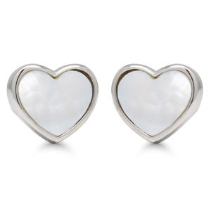 Silverörhängen hjärta vit pärlemor E-0397helm main product photo