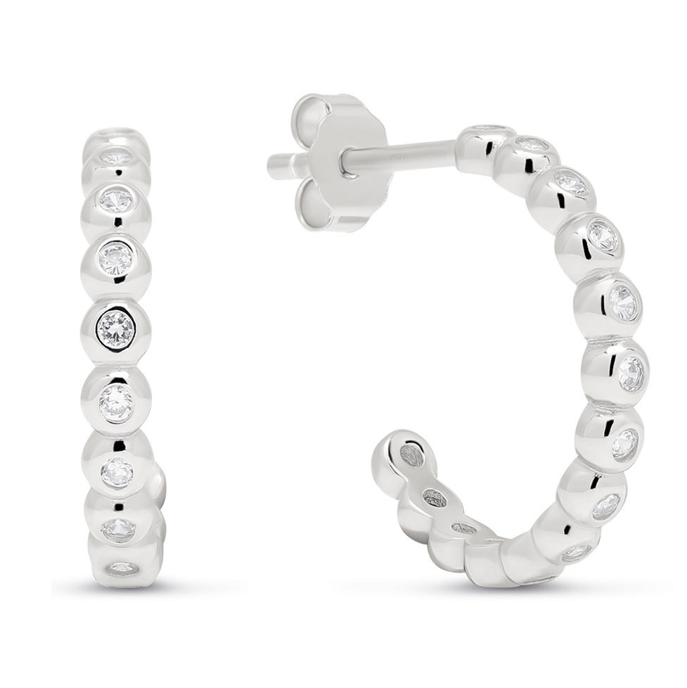 Beat of Love silverörhängen E-15702Z