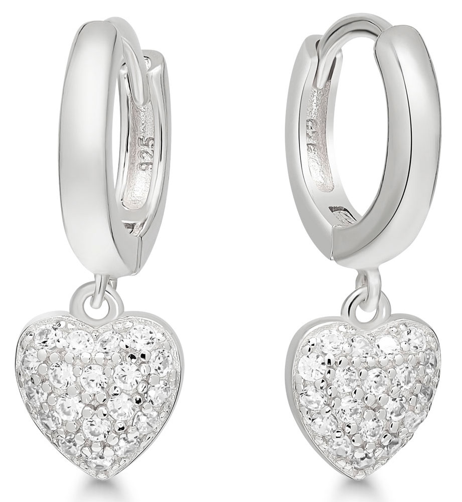 Beat of Love silverörhängen E-26660Z