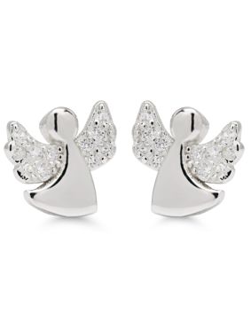 Silverörhängen ängel zirkon E-3652Z
