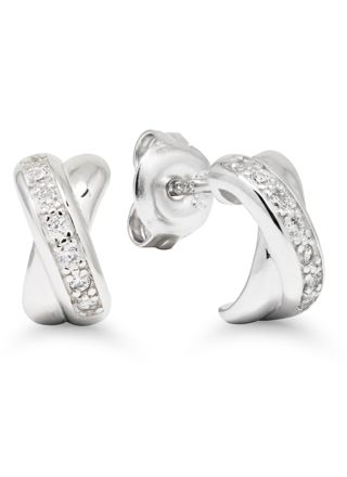 Länkringar Silver zirkon E-4815Z