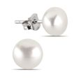 Silverörhängen äkta pärla vit 6-6,5mm E-FWP6-6,5mm-valk