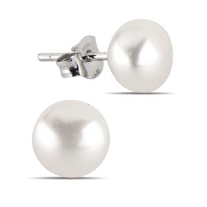 Silverörhängen äkta pärla vit 6-6,5mm E-FWP6-6,5mm-valk main product photo