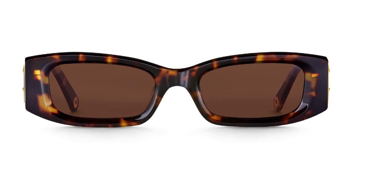 Thomas Sabo Kim slim rectangular havana solglasögon E0018-174-100-A