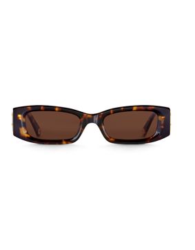 Thomas Sabo Kim slim rectangular havana solglasögon E0018-174-100-A