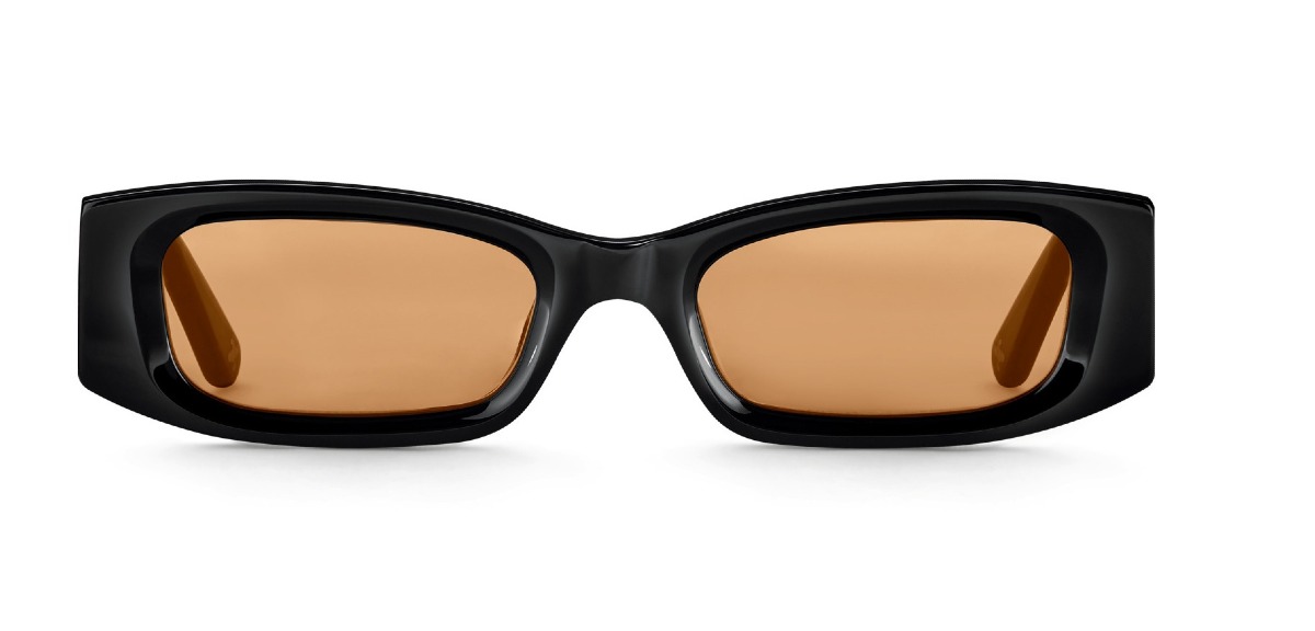 Thomas Sabo Kim slim rectangular orange solglasögon E0019-044-133-A