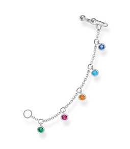 Thomas Sabo helix örhänge colourful stones, silver EC0025-477-7