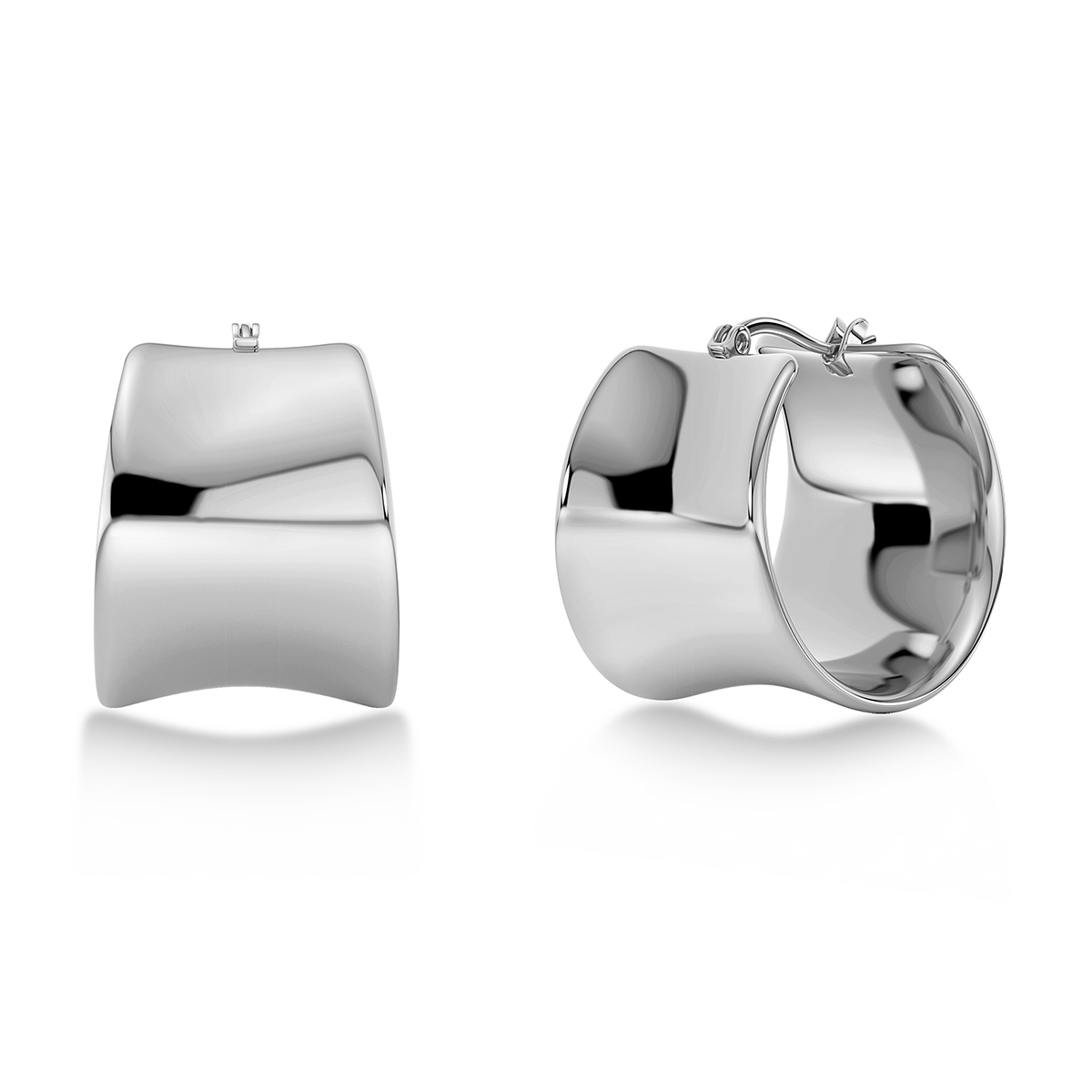 Edblad Cane Hoops L Steel öronringar 129396