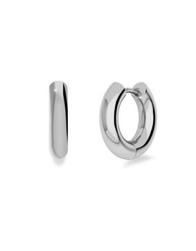 Edblad Chunky hoops silverfärgad 126635