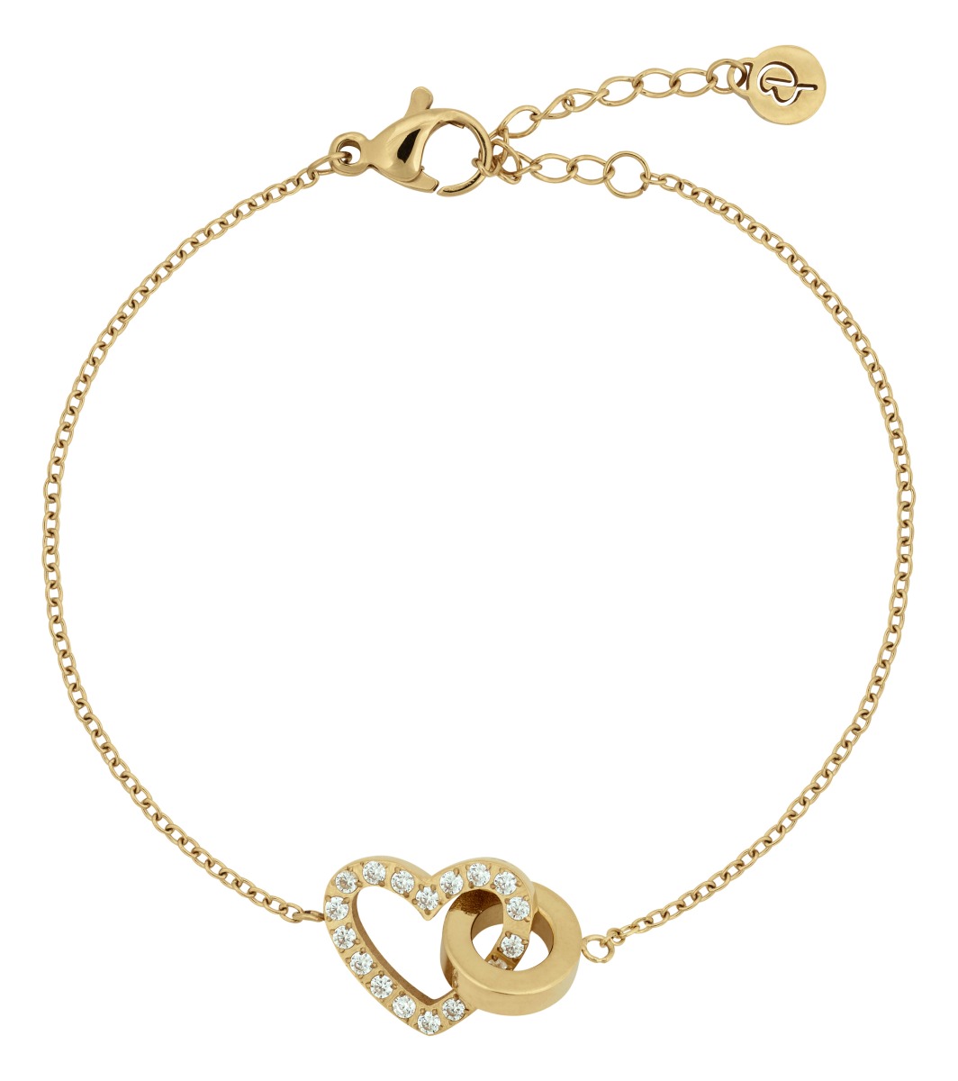 Edblad Eternal Heart Bracelet Gold hjärtarmband 125910