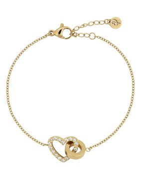 Edblad Eternal Heart Bracelet Gold hjärtarmband 125910