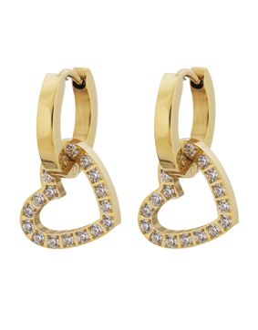 Edblad Eternal Heart Earrings Gold hjärtörhängen 125907