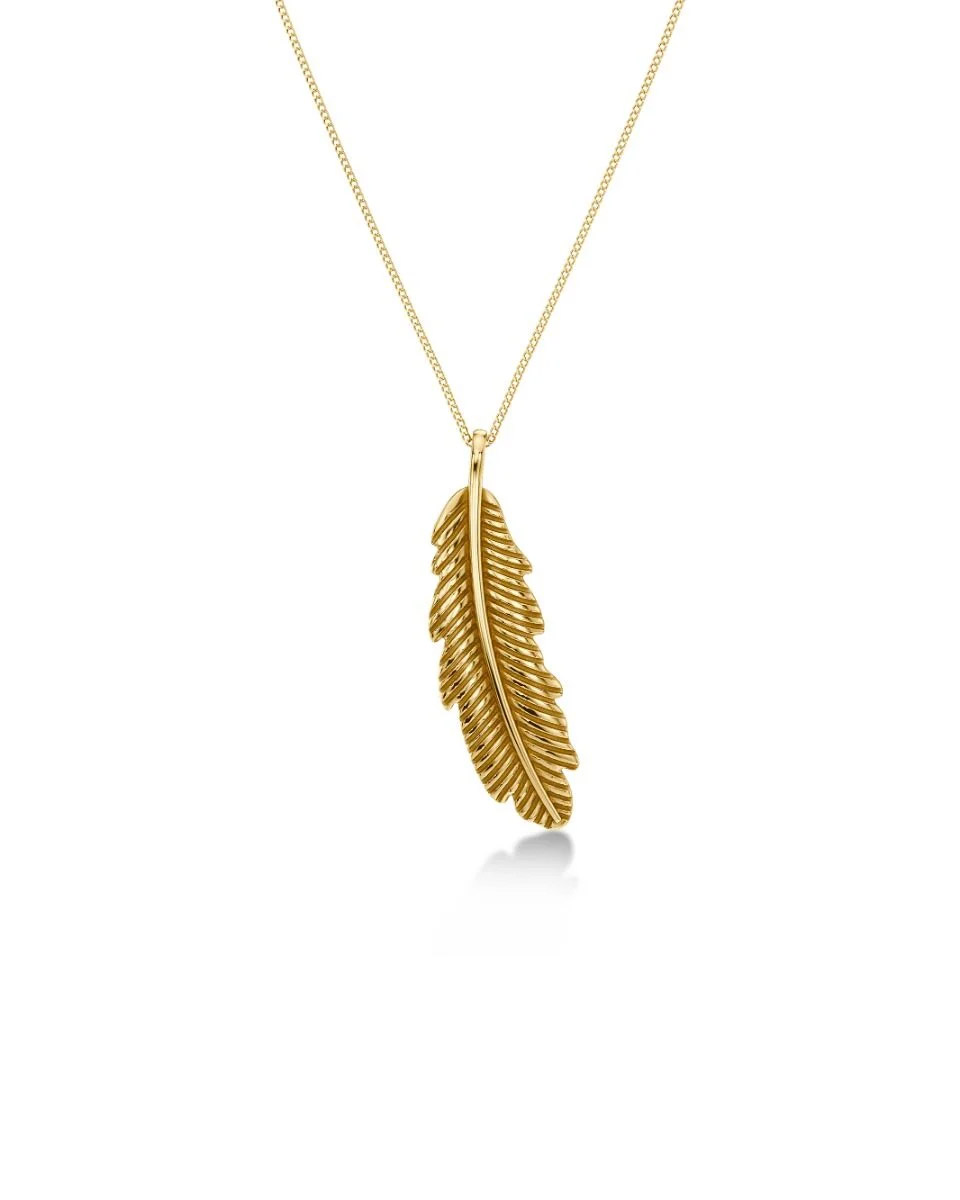 Edblad Feather guldpläterat halsband L 132167