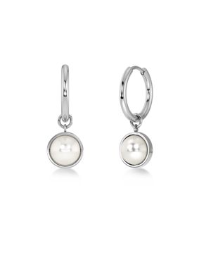 Edblad Gabrielle Hoops S Steel pärlaöronringar 129412