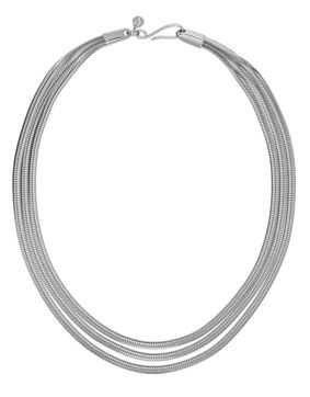 Edblad Herringbone Triple halsband Steel 127430