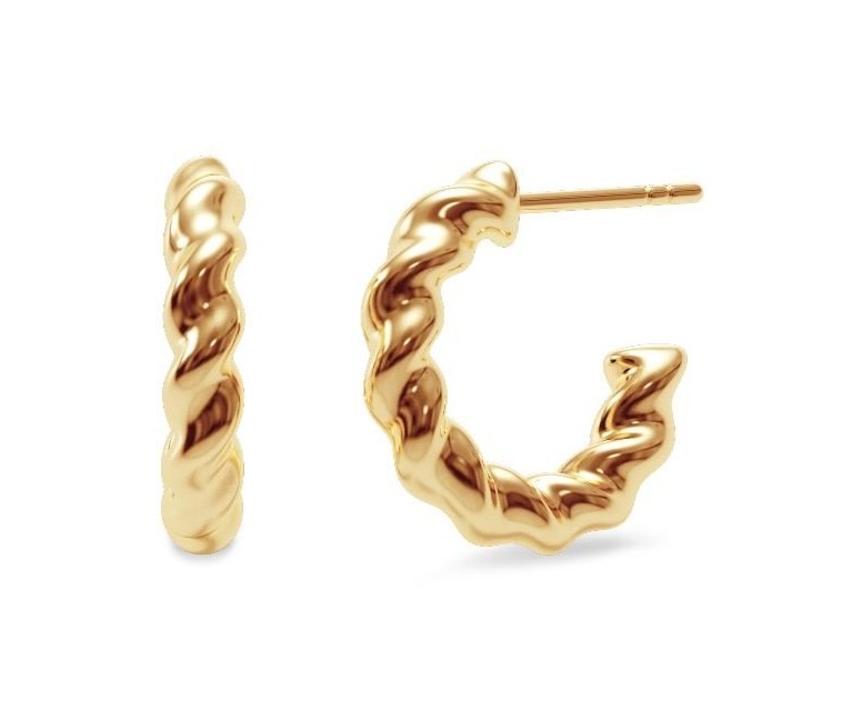 Edblad Indio hoops L guldfärgad 126660