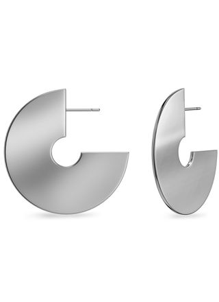 Edblad Oblate hoops L silverfärgad 126688