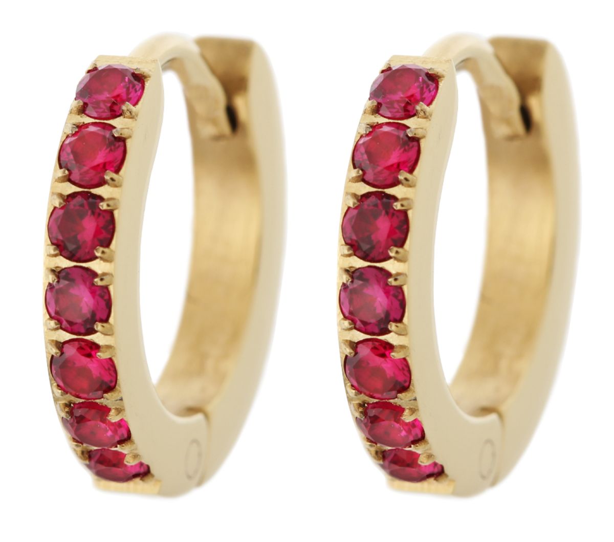 Edblad Sparkle hoops Red guldfärgad 126752