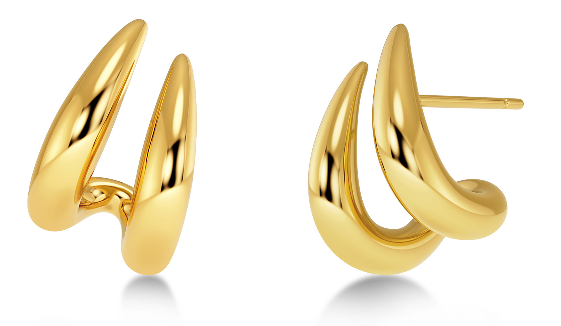 Edblad Spire Hoops L guld örhängen 129730