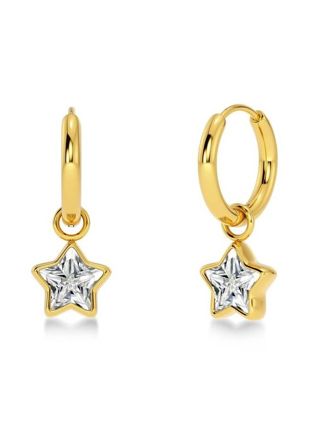 Edblad Star Sparkle hoops guldfärgade 127592
