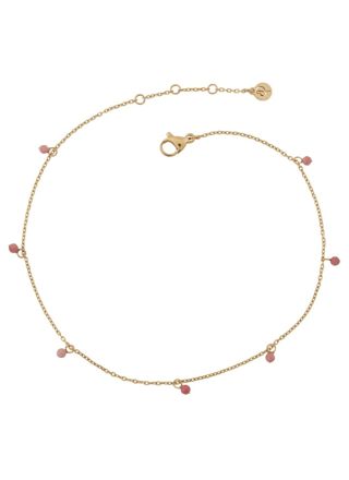 Edblad Summer Beads Chain fotlänk Pink Gold 125581