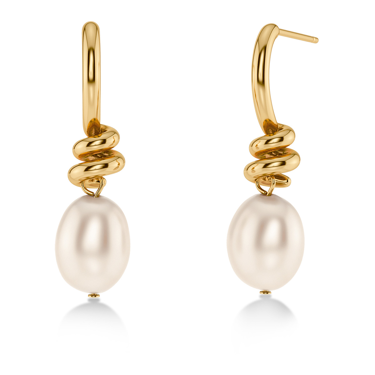 Edblad Swivel pärlörhängen S guldpläterad 130332