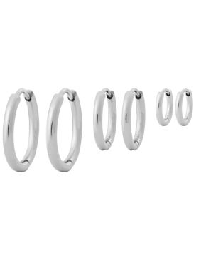 Edblad Triple Pair Hoops örhängen Steel 125186 smyckeset
