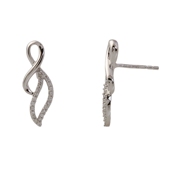 Lykken Elegance diamantörhängen vitt guld 0,132 ct