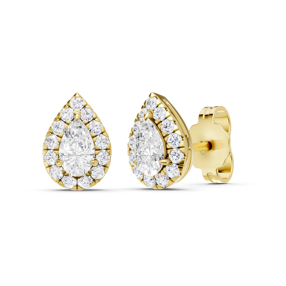 Midem Amsterdam diamantörhängen 0.50ct guld