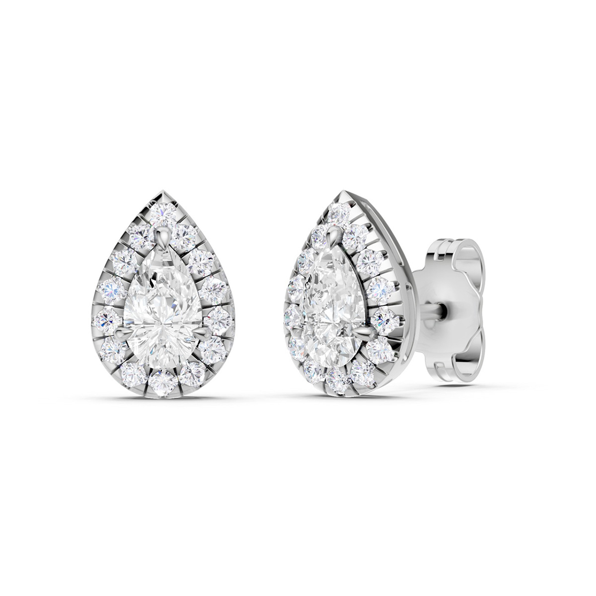 Midem Amsterdam diamantörhängen 0.75ct vitt guld