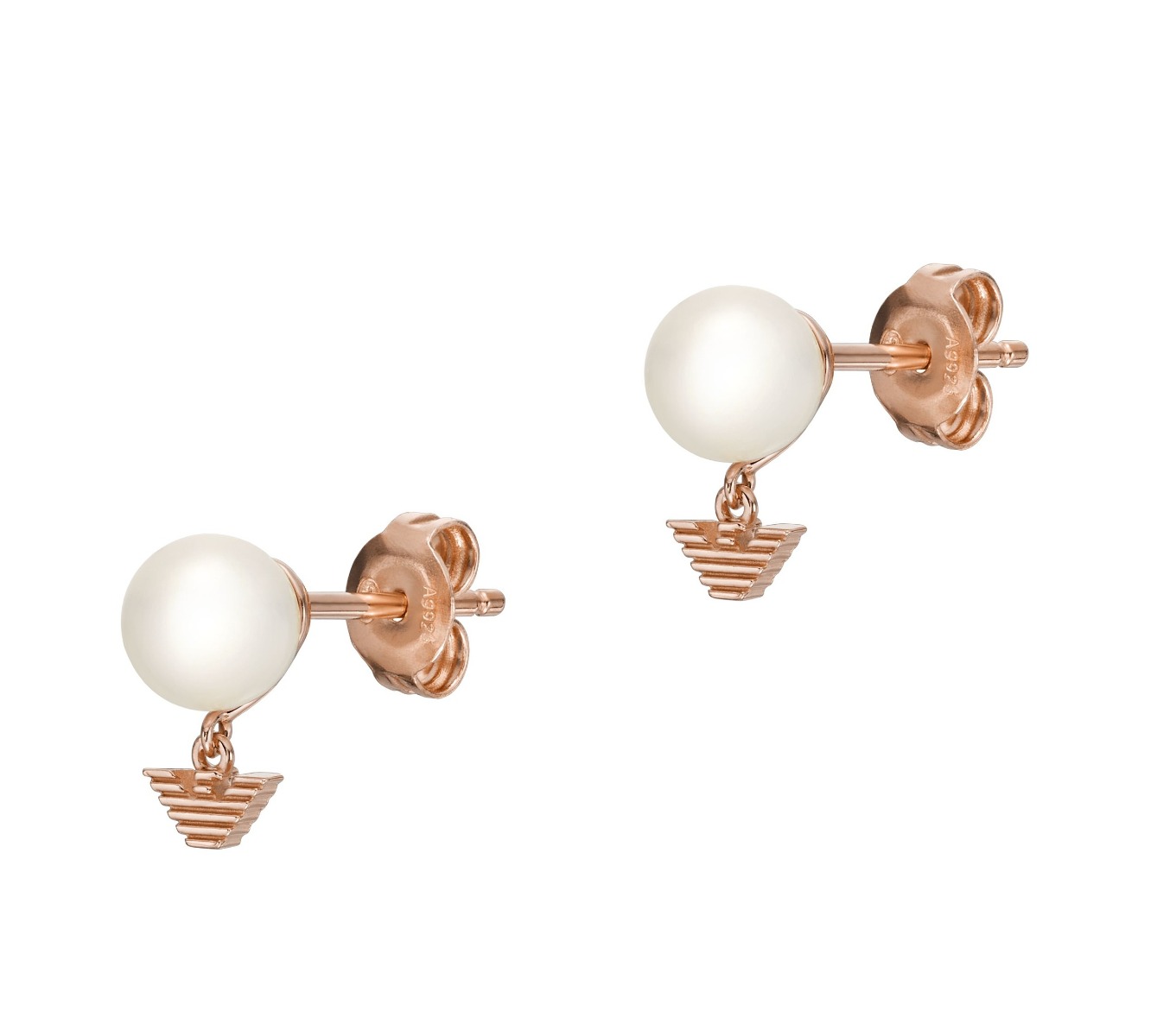 Emporio Armani Essential pärlörhängen roseguld EG3584221