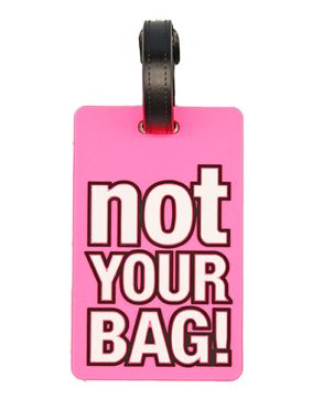 Tiera bagagelapp "Not your bag" Pink