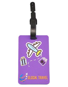 Tiera bagagelapp Travel Purple